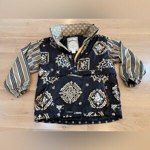 Obermeyer Fanciful Ski Pullover jacket black gold size medium